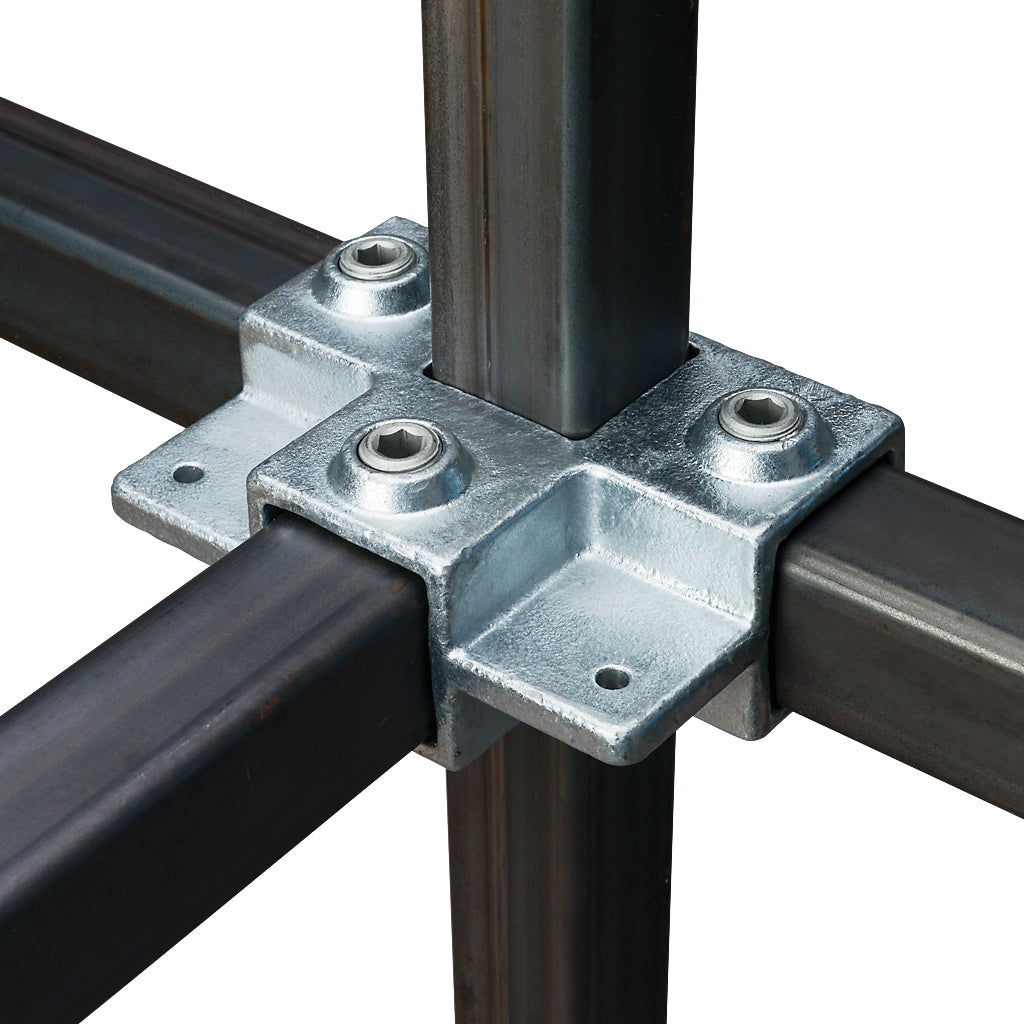 3 Way Side Outlet Shelf Tee For 25mm Square Box