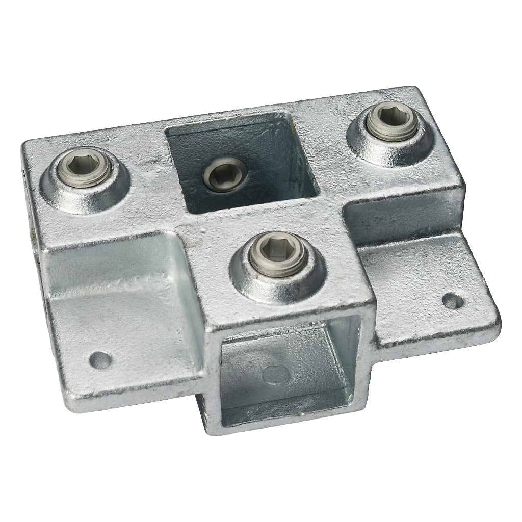 3 Way Side Outlet Shelf Tee For 25mm Square Box