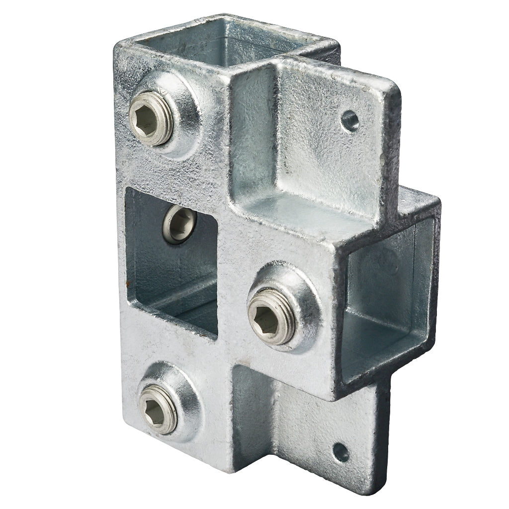 3 Way Side Outlet Shelf Tee For 25mm Square Box