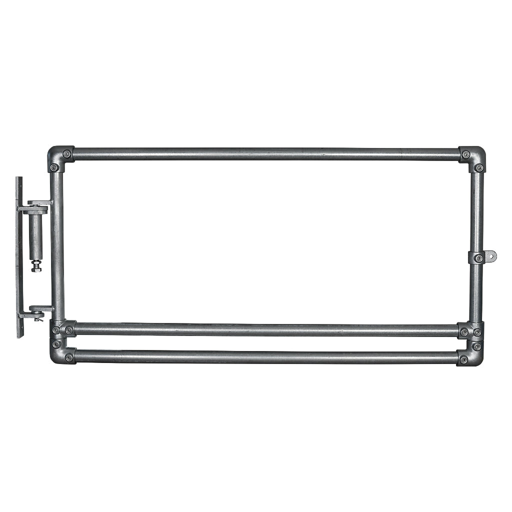 Retrofit Key Clamp Half Height Self Closing Gate 33.7mm Tube To Flat