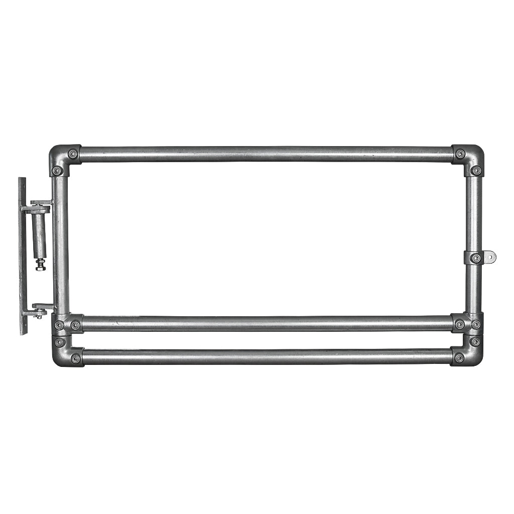 Retrofit Key Clamp Half Height Self Closing Gate 42.4mm Tube To Flat