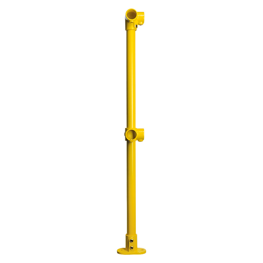 Yellow Powder Coated Key Clamp Corner Post Kit For 42.4mm Tube