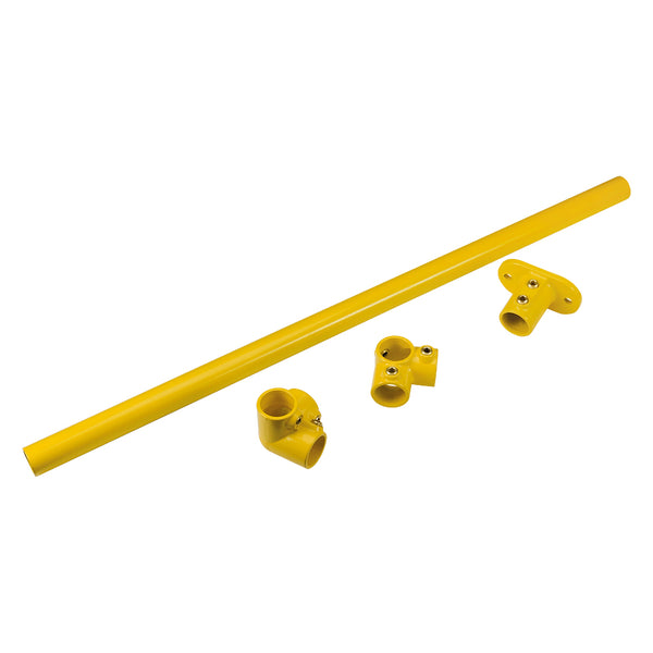 Yellow Powder Coated Key Clamp Corner Post Kit For 48.3mm Tube