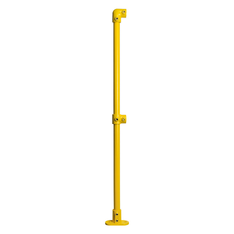 Yellow Powder Coated Key Clamp End Post Kit For 33.7mm Tube
