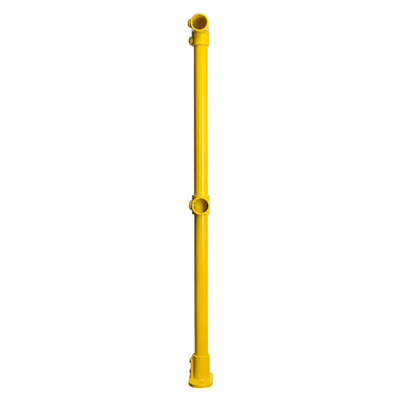 Yellow Powder Coated Key Clamp End Post Kit For 42.4mm Tube