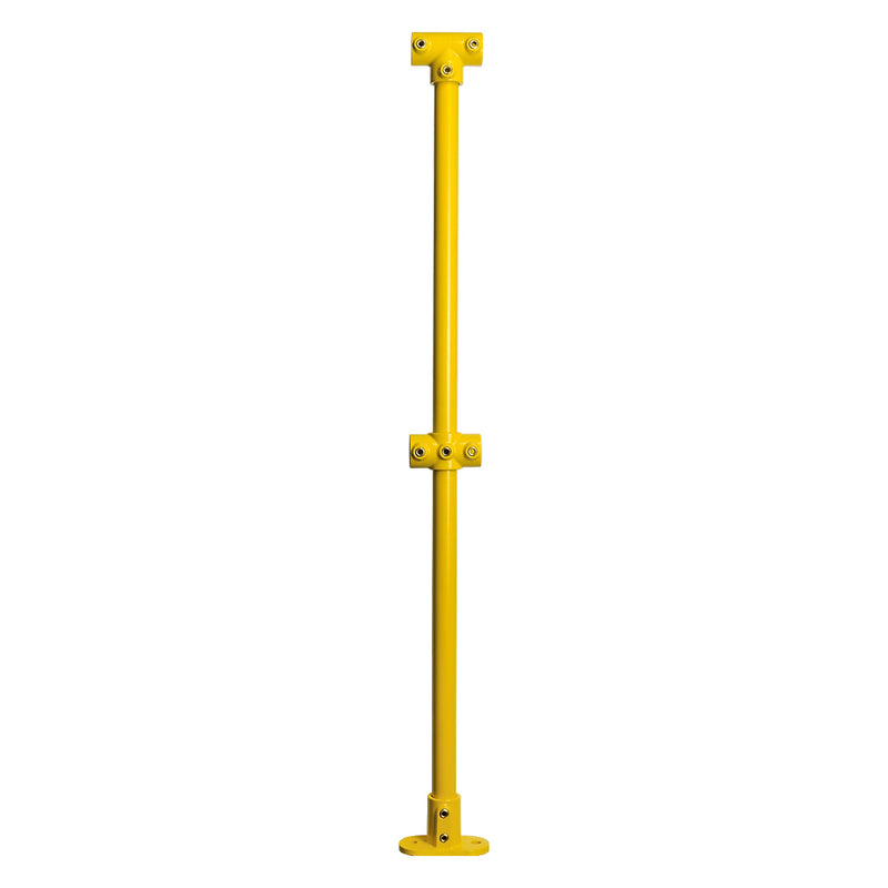 Yellow Powder Coated Key Clamp Mid Post Kit For 33.7mm Tube