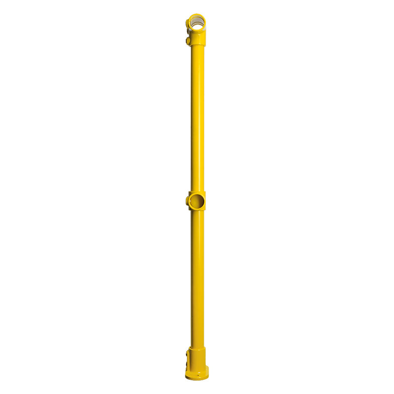 Yellow Powder Coated Key Clamp Mid Post Kit For 42.4mm Tube