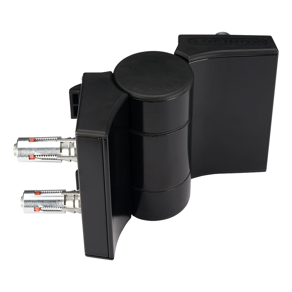 Locinox Dino - 2 Double Bearing Adjustable 180° Hinge Black