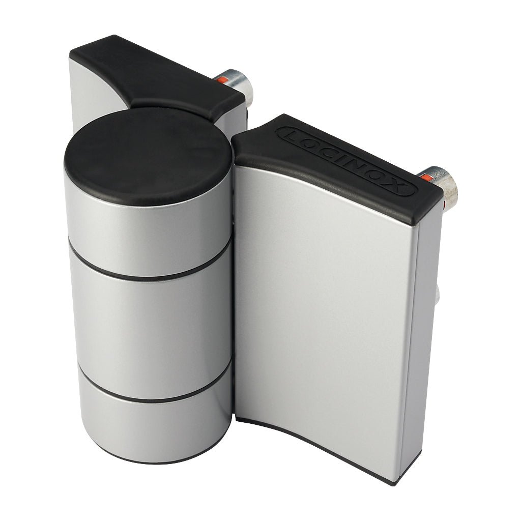 Locinox Dino - 2 Double Bearing Adjustable 180° Hinge Siver