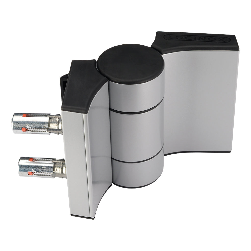 Locinox Dino - 2 Double Bearing Adjustable 180° Hinge Siver