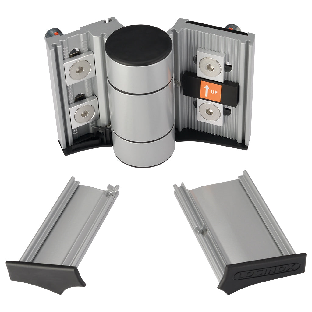 Locinox Dino - 2 Double Bearing Adjustable 180° Hinge Siver