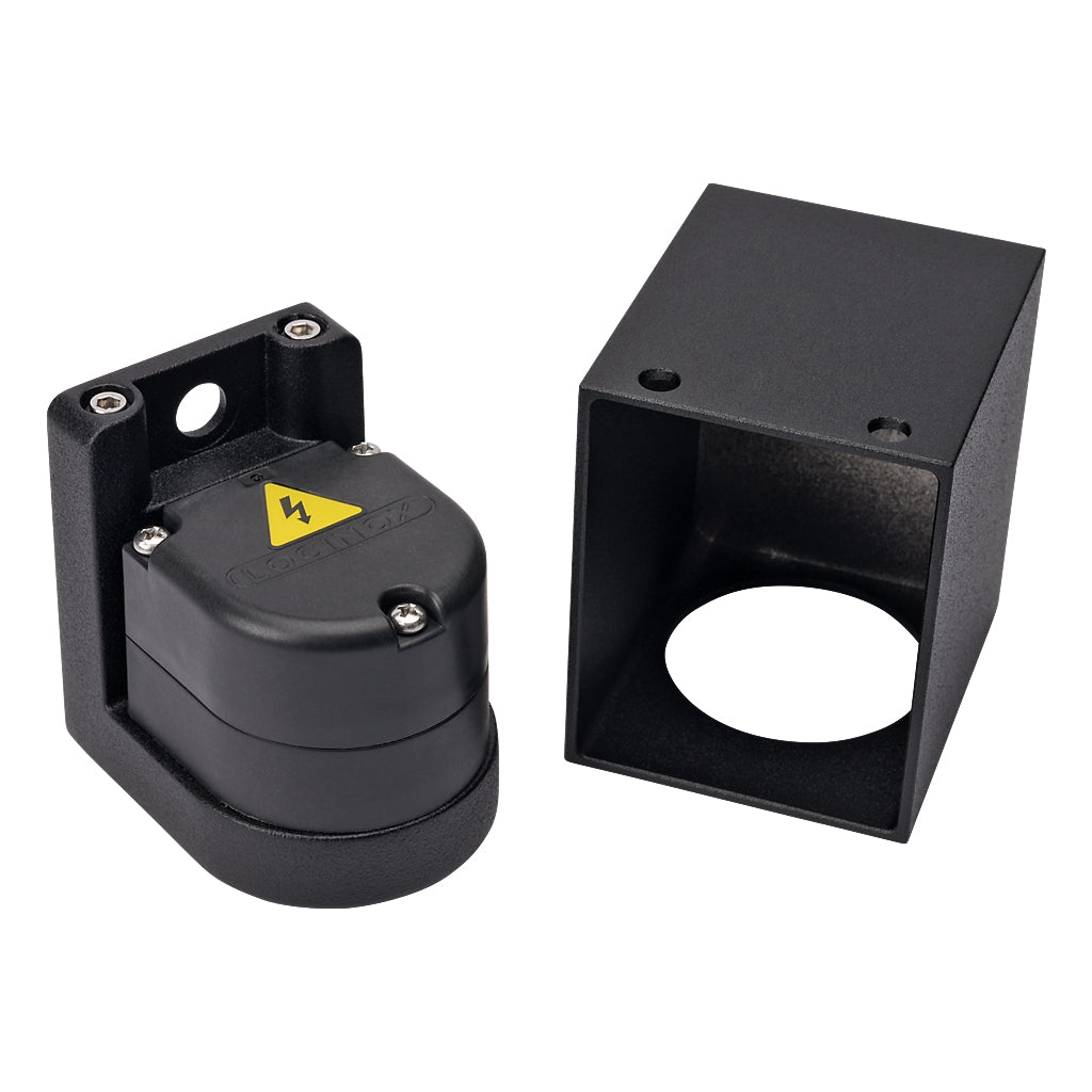 Locinox CUBE55-DC Architectural Conical Wall Lighting 12-24V DC Black