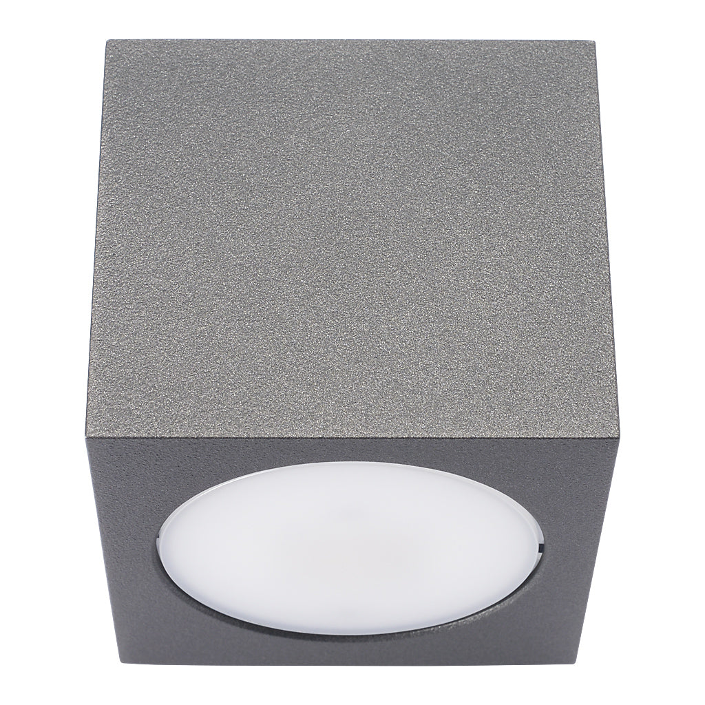 Locinox CUBE75-DC Architectural Conical Wall Lighting 12-24V DC Anthracite Grey