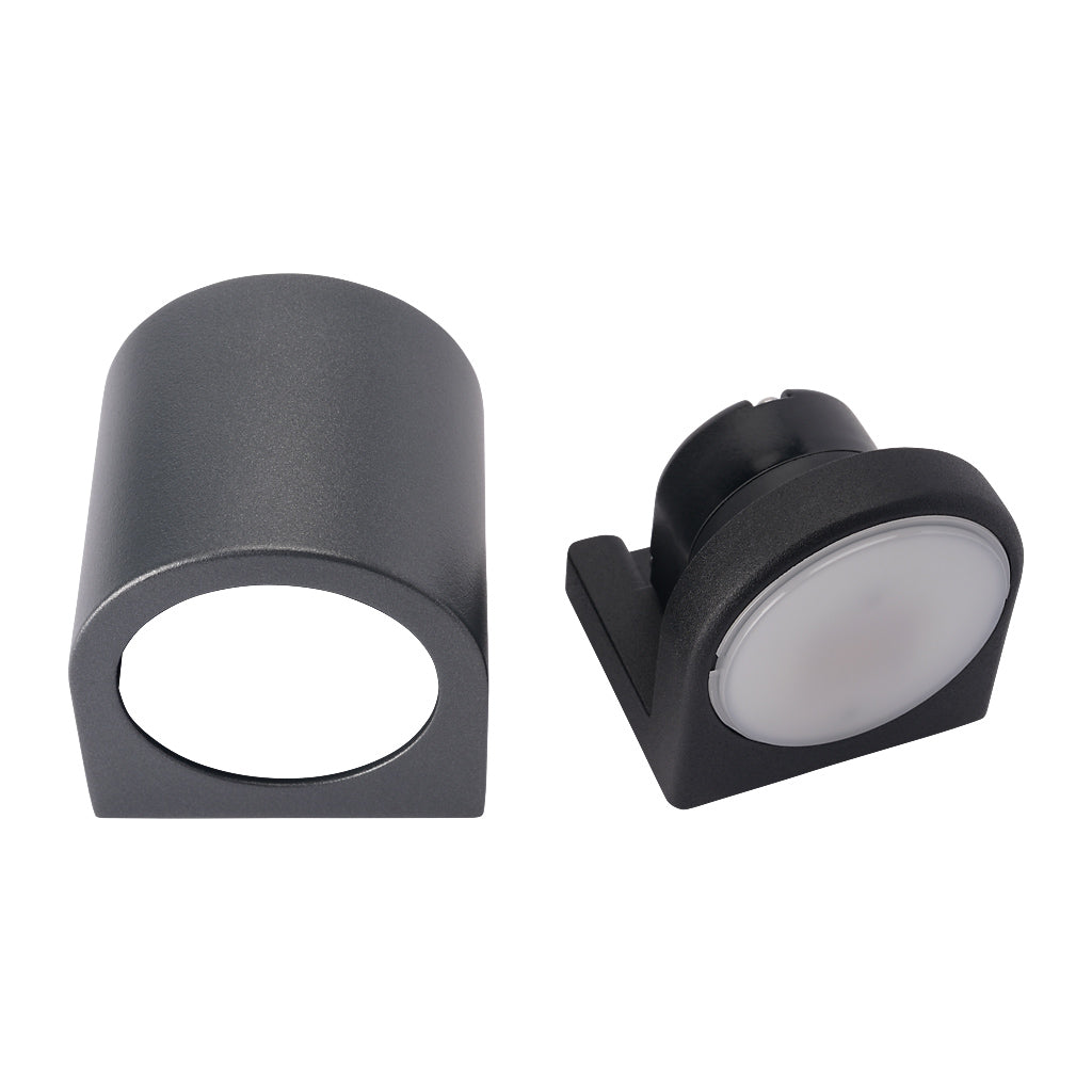 Locinox ARCO75-DC RAL Architectural Conical Wall Lighting 12-24V DC Anthracite Grey