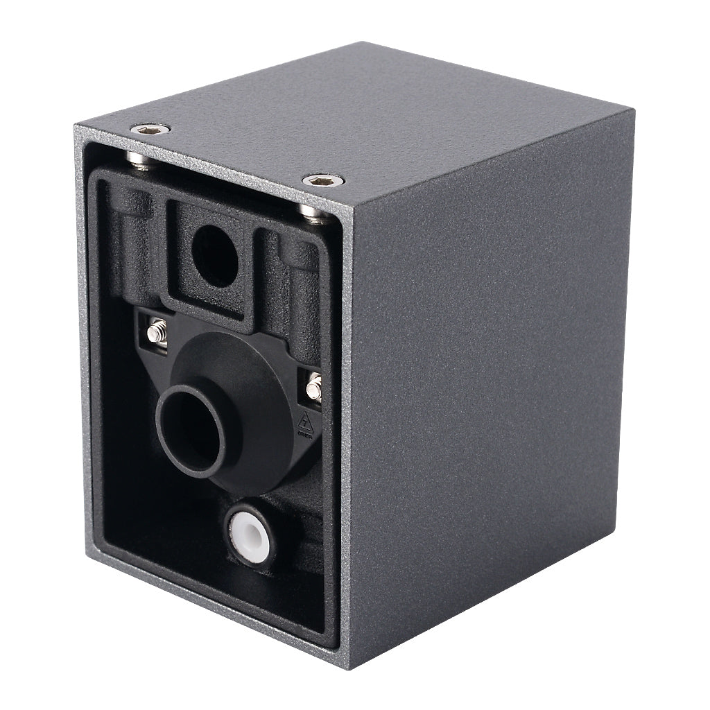 Locinox CUBE55-DC Architectural Conical Wall Lighting 12-24V DC Anthracite Grey