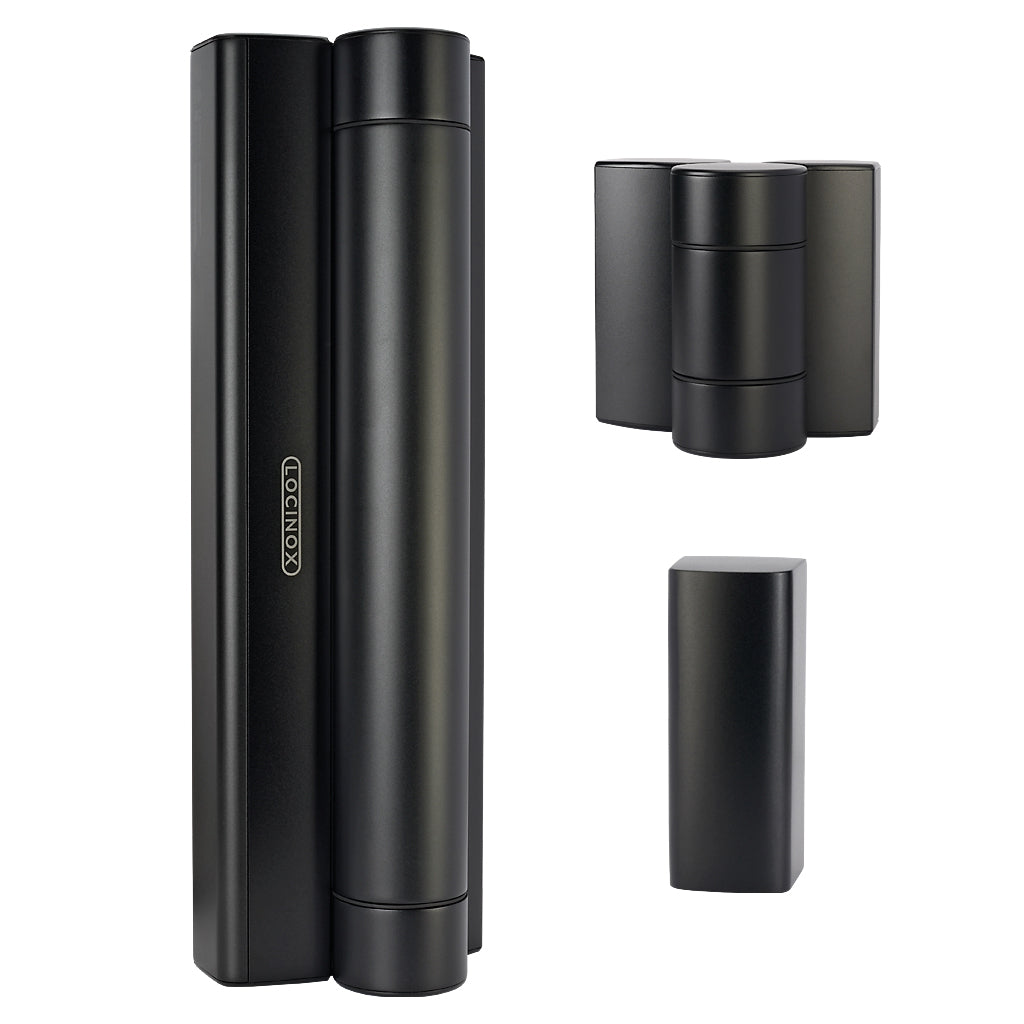 Locinox Magnus Motorised Hinge & Closer For Pedestrian Gates Black