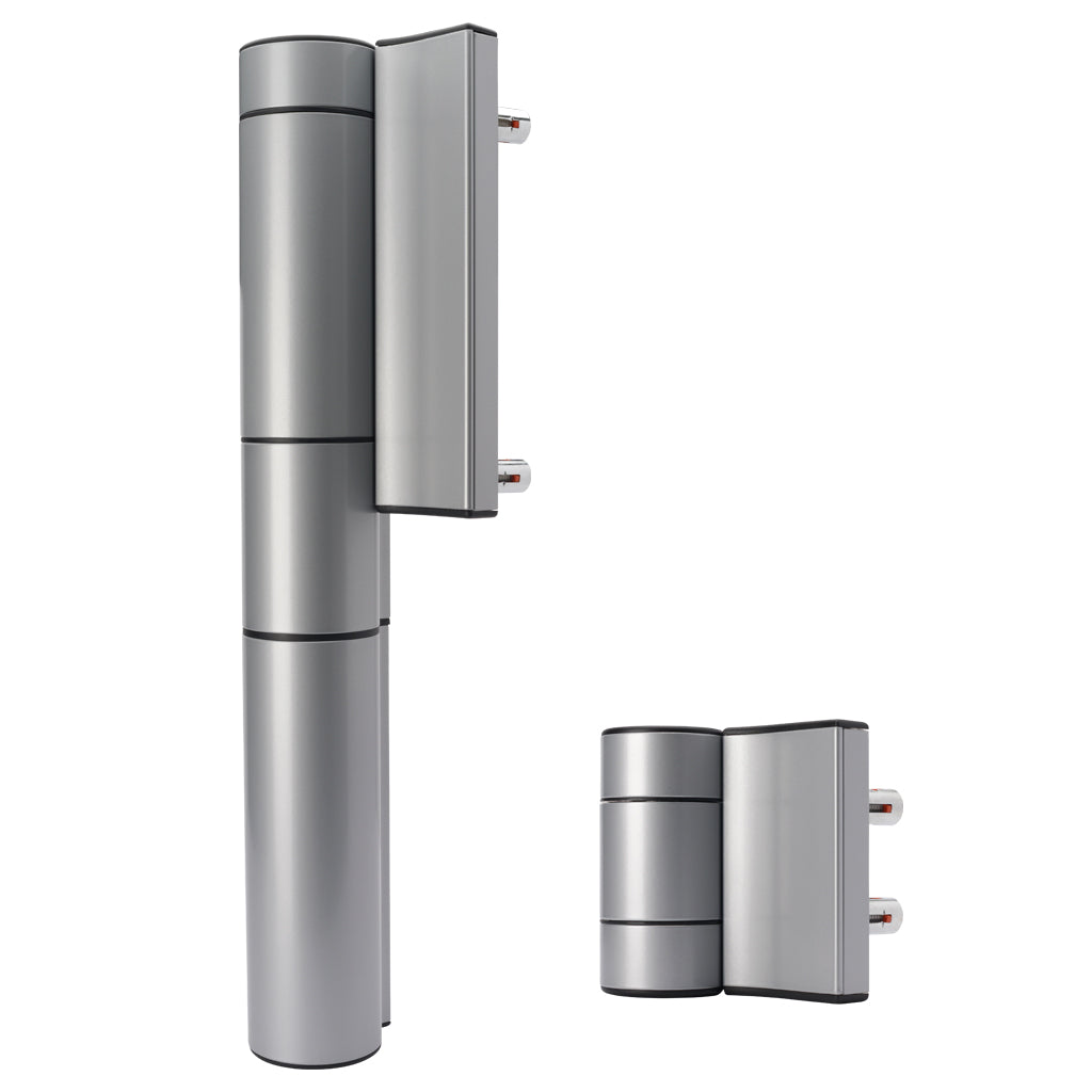 Locinox MAMMOTH 180-2 Second Generation Hydraulic 180° Gate Closer Hinge Silver