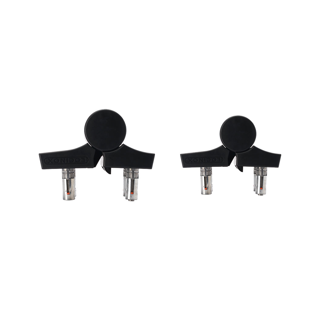 Locinox MAMMOTH 180-2 Second Generation Hydraulic 180° Gate Closer Hinge Black