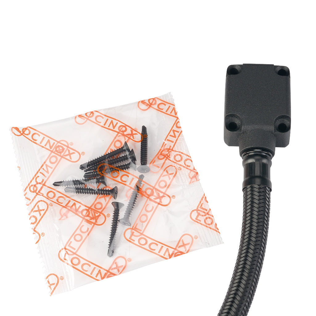 Locinox DVK-HD-650 Reinforced Black Braided Stainless Steel Guiding Cable 650mm