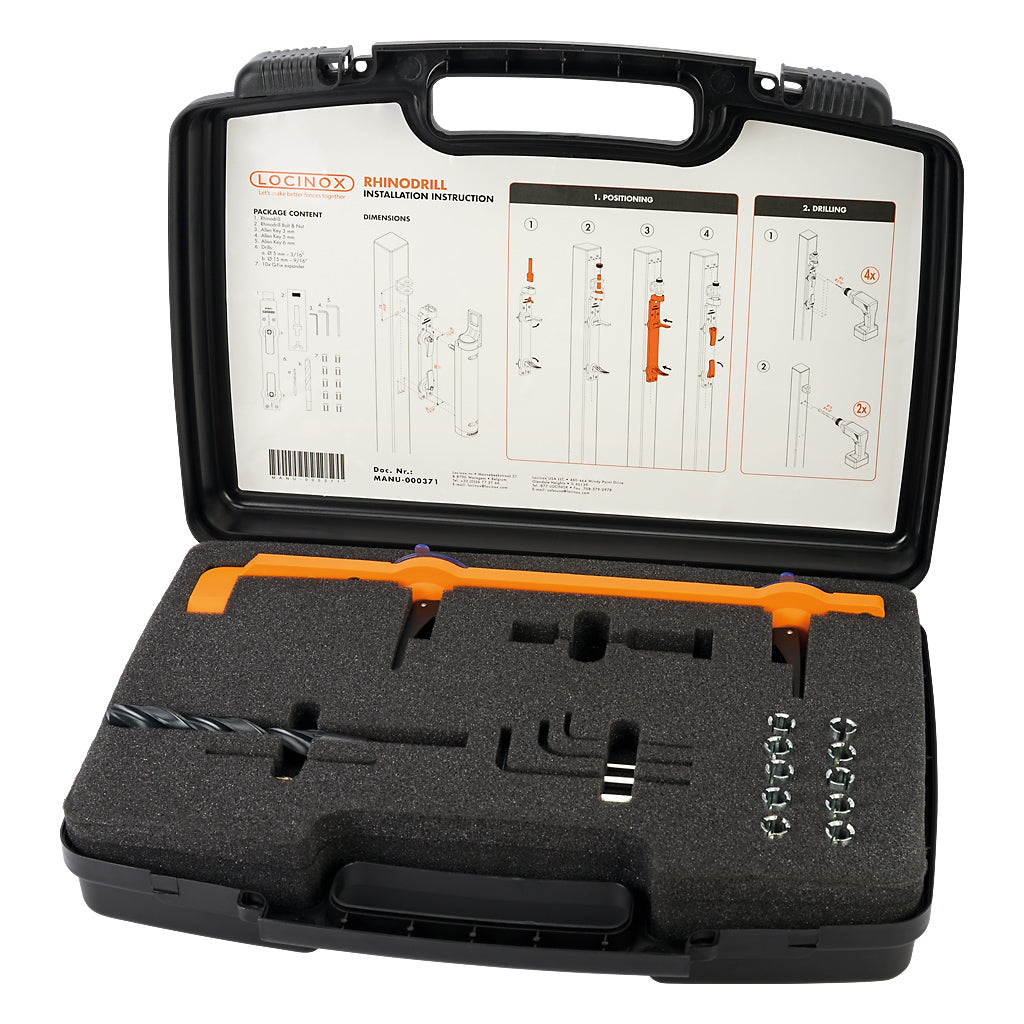 Locinox RHINODRILL Assembly Jig For Rhino Gate Closer