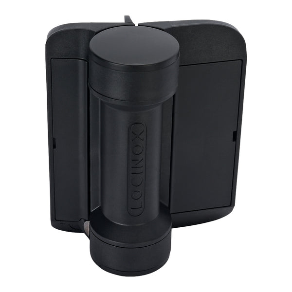 Locinox SERVAL 180° Spring Hinge Mounted With Self-Drilling Screws Black