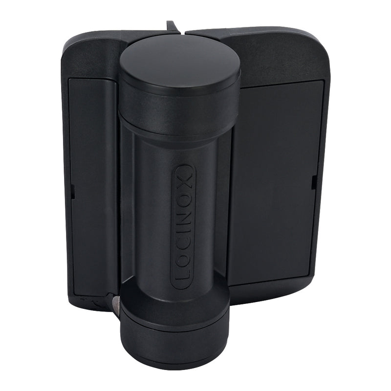 Locinox SERVAL 180° Spring Hinge Mounted With Self-Drilling Screws Black