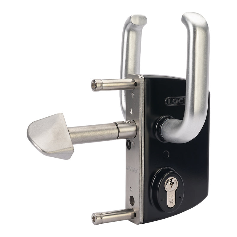 Locinox LSKZ U2 Sliding Gate Lock To Suit 50mm Box Section Black