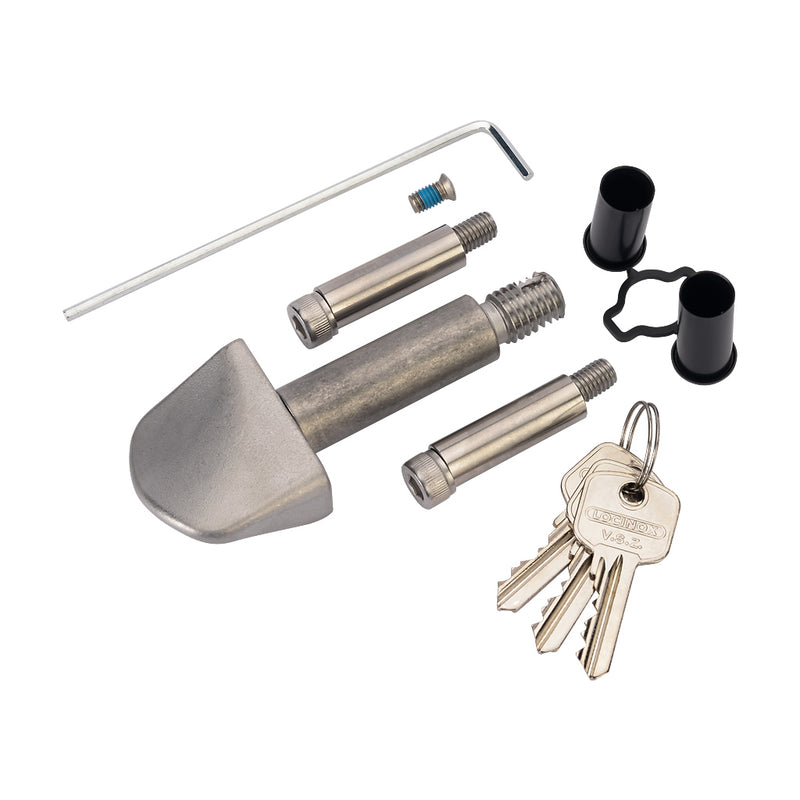 Locinox LSKZ U2 Sliding Gate Lock To Suit 50mm Box Section Black