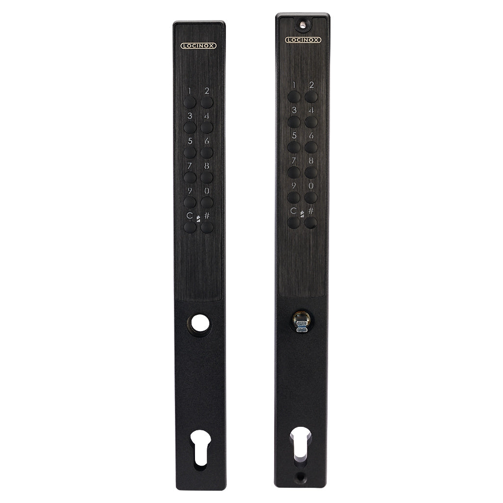 Locinox Vera Battery Powered Code Lock For 50mm Profile Double Sided Black