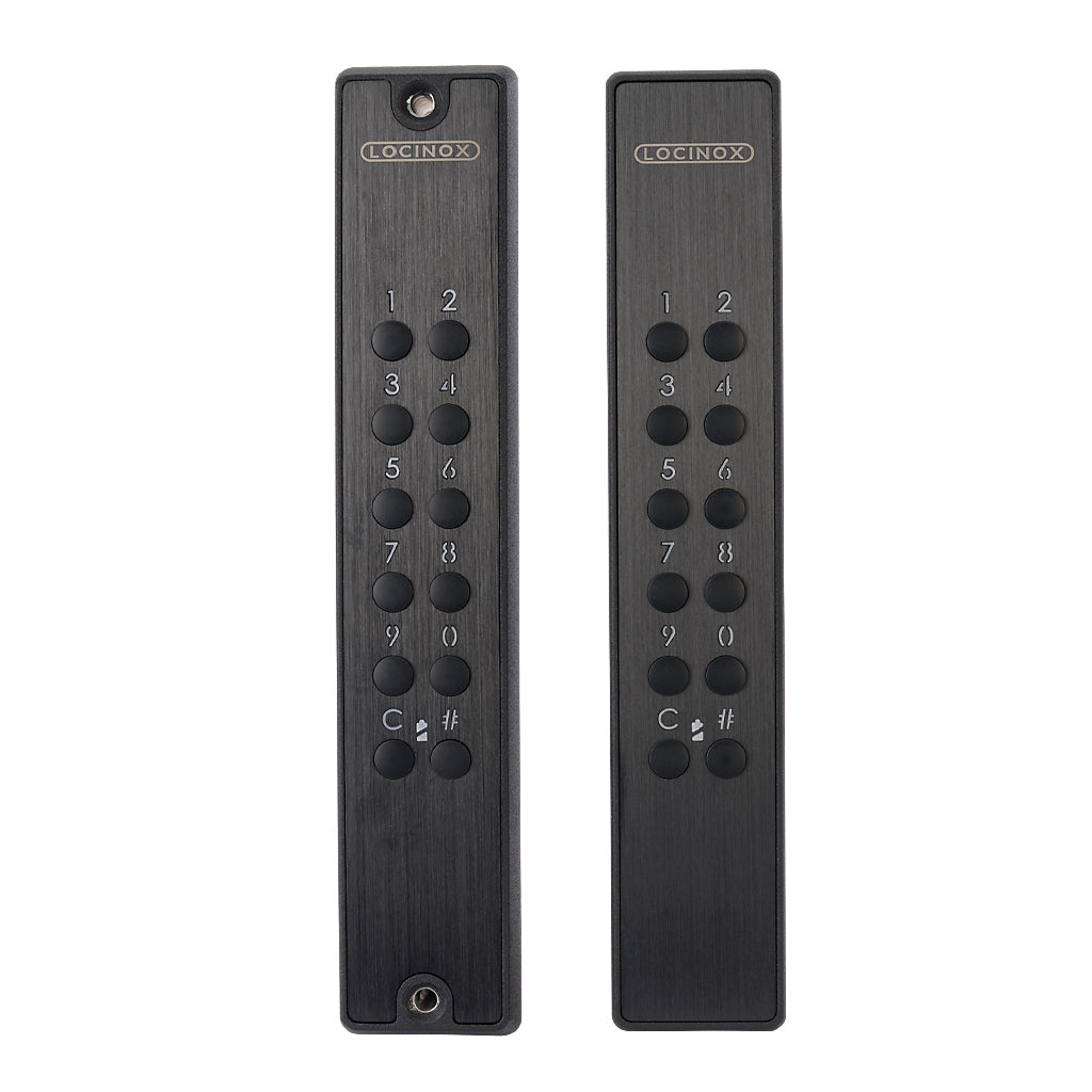 Locinox LNKQ Surface Mounted Lock With Double Sided Battery Powered Keypad To Suit 40-60mm Box Section 9005