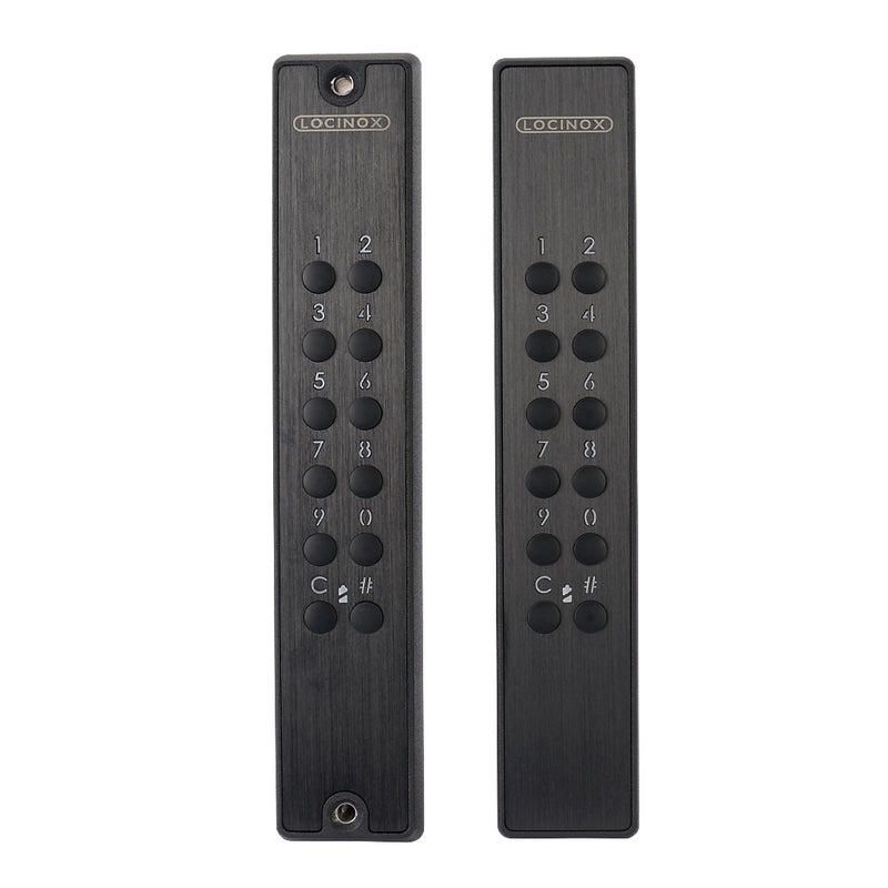 Locinox LNKQ Surface Mounted Lock With Double Sided Battery Powered Keypad To Suit 40-60mm Box Section 9005