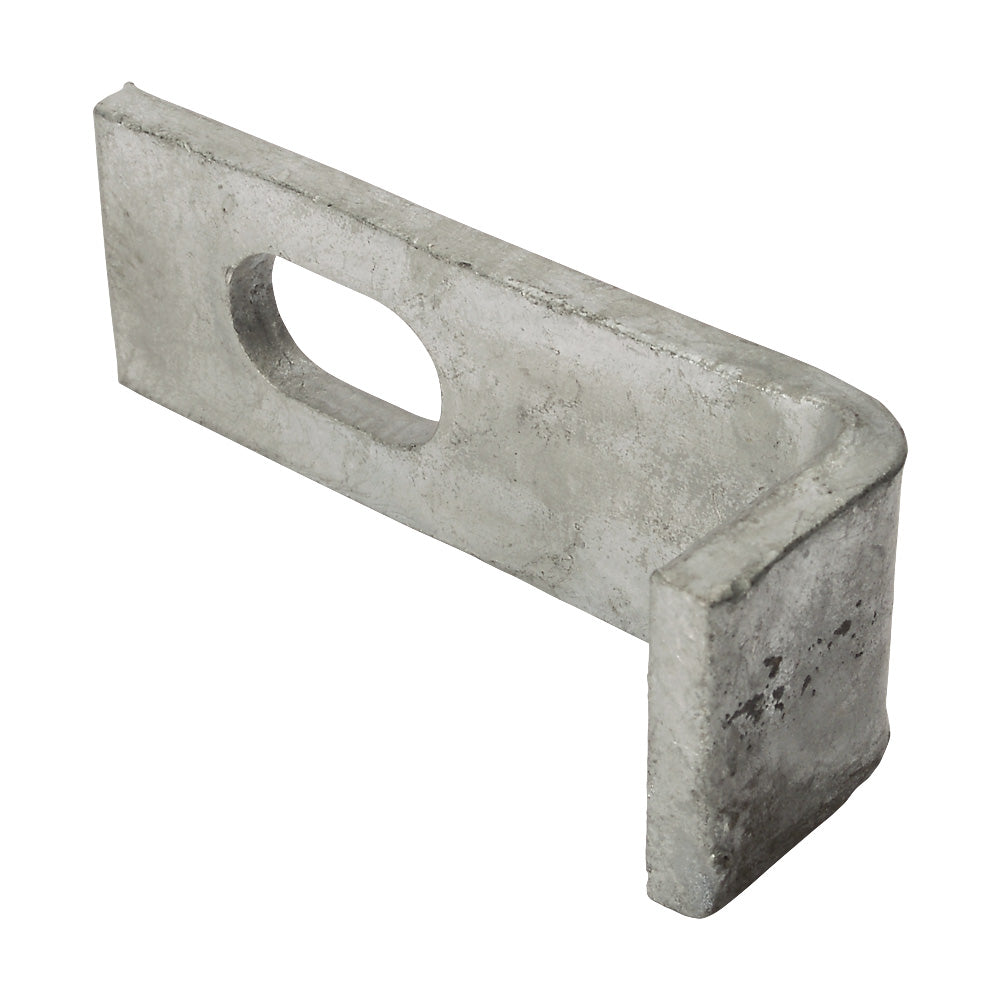 Steel Palisade Fencing End Fishplate Galvanised