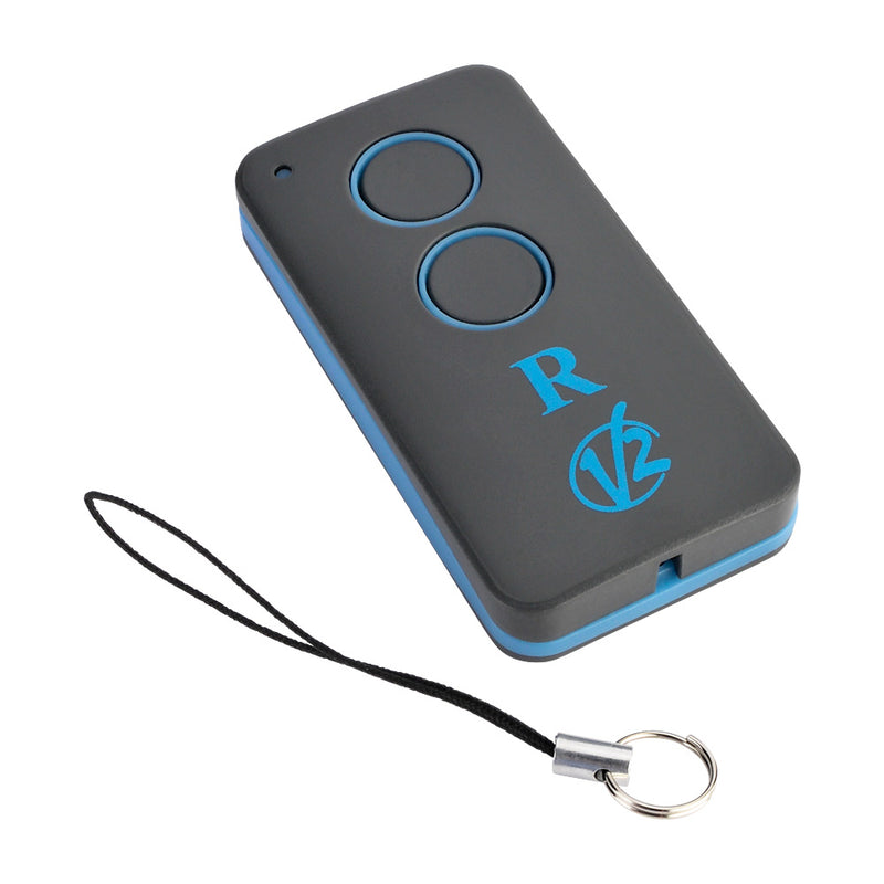 V2 DC Iron Unique Rolling Code Remote Transmitter Blue