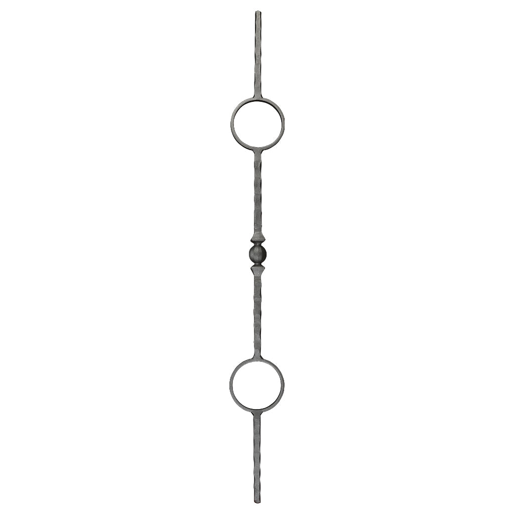 PK24 12mm Hammered Bar Picket 900mm