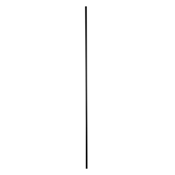 PK81 12.5mm Square Hollow Picket With Two Square Ends 1117mm Black