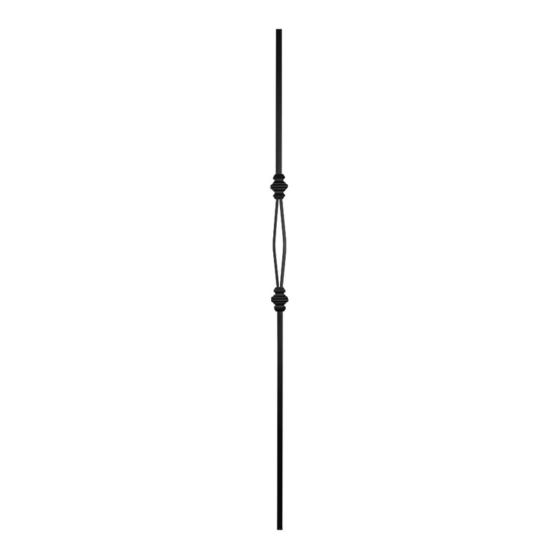 PK93 Stair Spindle Small Basket Picket Black