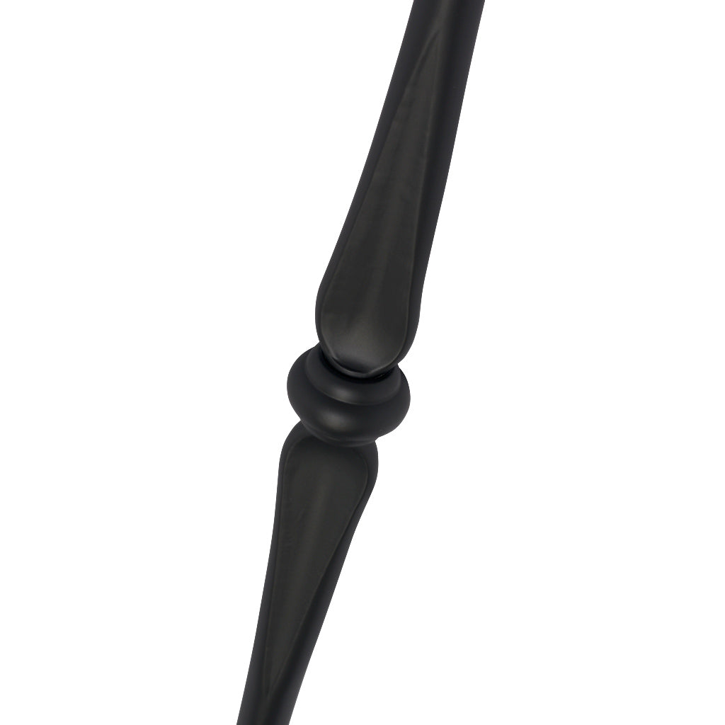 PK97 16mm Diameter Round Hollow Bar Stair Spindle Single Knuckle Black