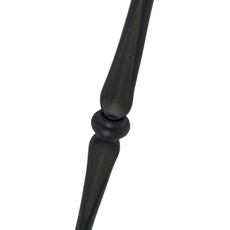 PK97 16mm Diameter Round Hollow Bar Stair Spindle Single Knuckle Black