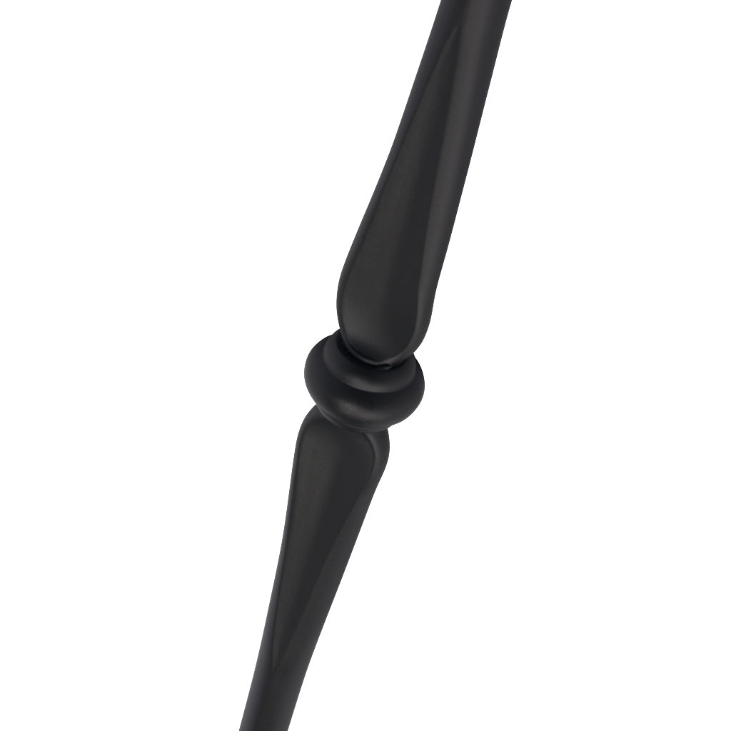 PK98 16mm Diameter Round Hollow Bar Stair Spindle Double Knuckle Black