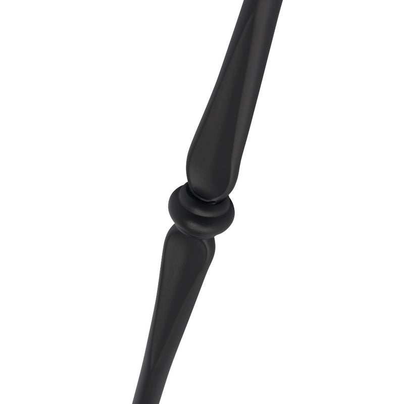 PK98 16mm Diameter Round Hollow Bar Stair Spindle Double Knuckle Black