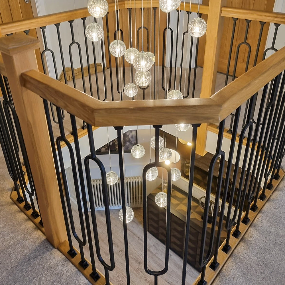 PL133 Stair Spindle Oval Panel Black