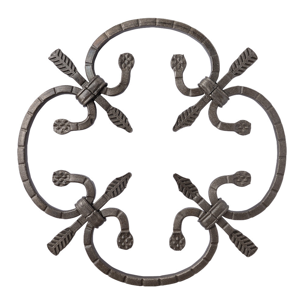 RZ2 Rosette 250mm Diameter 8mm Square Bar