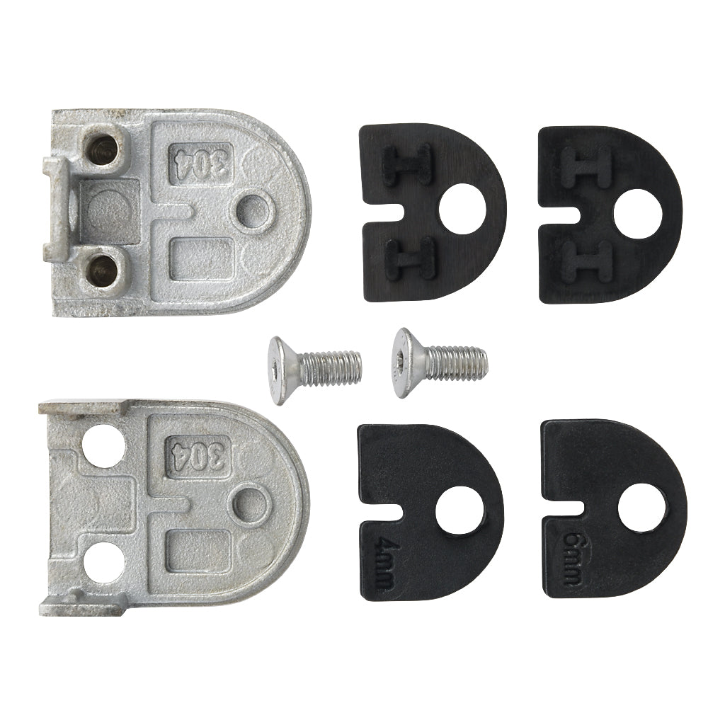 304 Stainless Steel Mini D Glass Clamp To Suit Flat 4mm & 6mm Glass