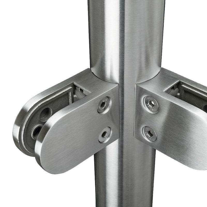 304 Clearance Stainless Steel Glass Balustrade Corner Post 42.4mm x 2.0mm With Post Cap