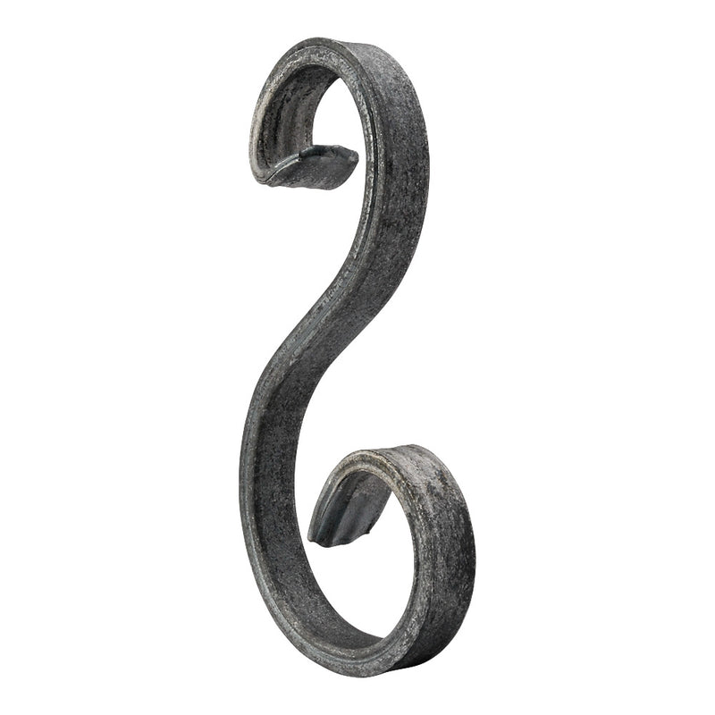 SC49 S Scroll 80 x 160mm 16x8mm Flat Grooved Bar