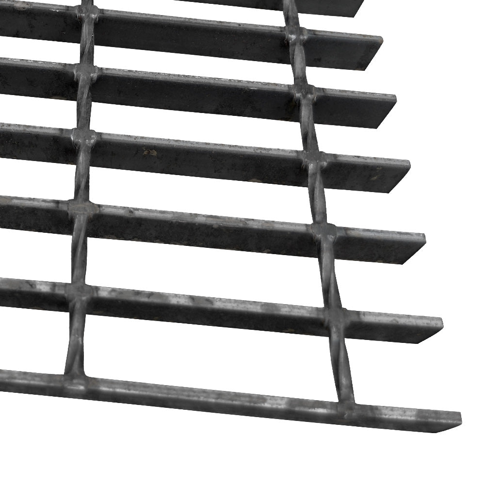 Open Mesh Steel Flooring Panel 2000mm x 1000mm 25x5 34/100 Self Colour Open Ends