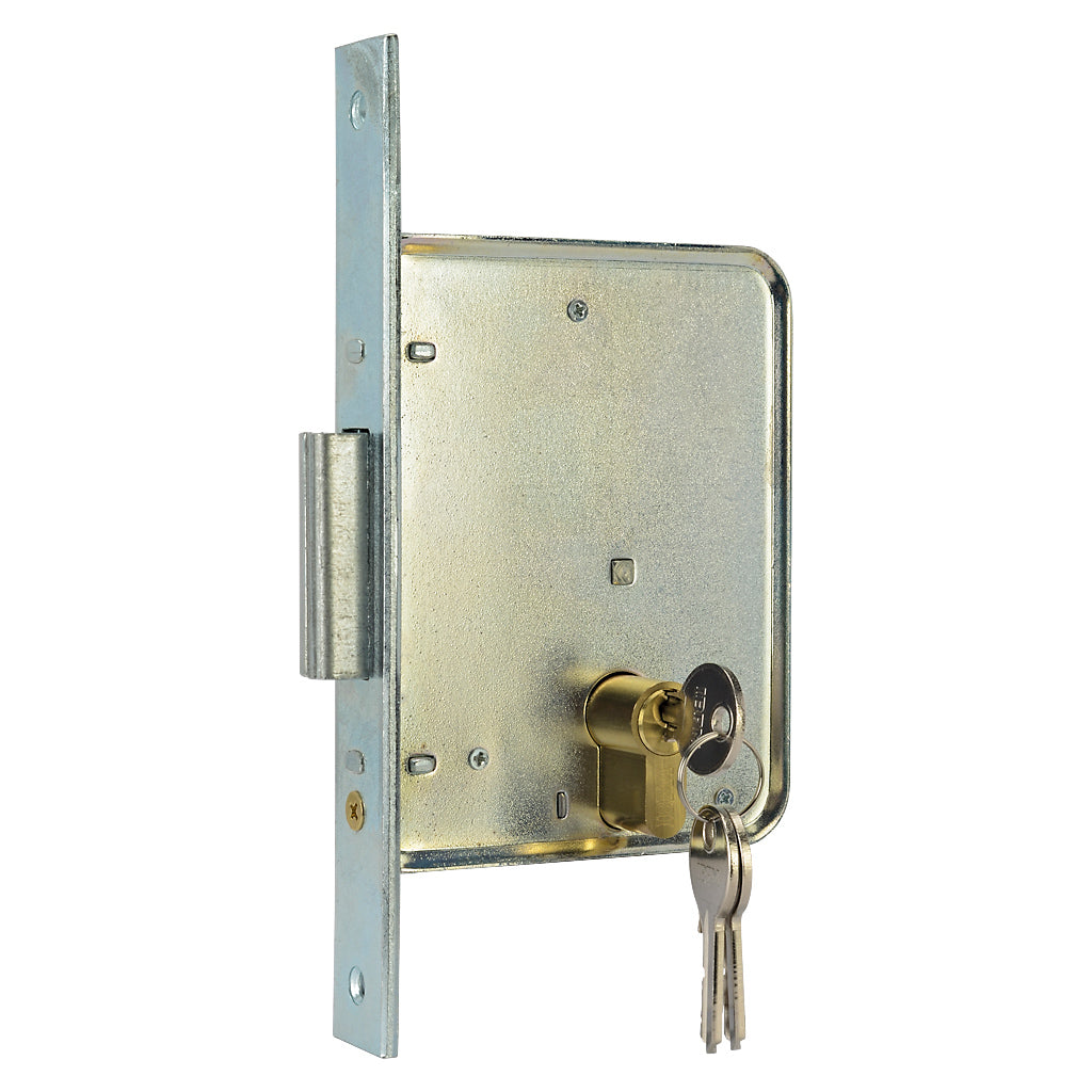 Sliding Gate Lock Double Hook With Barrel & Keys