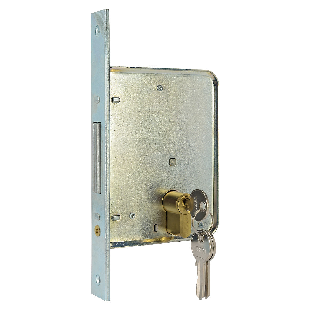Sliding Gate Lock Double Hook With Barrel & Keys