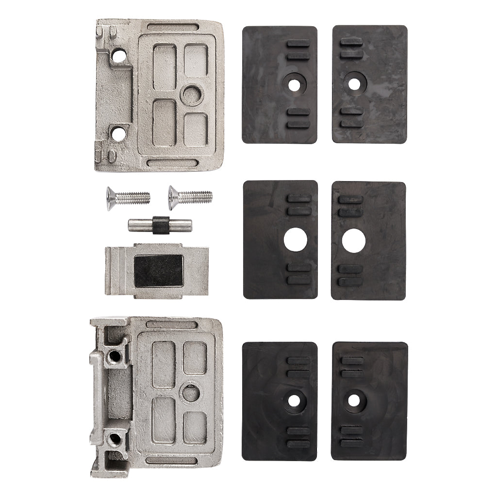 316 Stainless Steel Large Square Glass Clamp For Flat To Suit 17.52 - 21.52mm