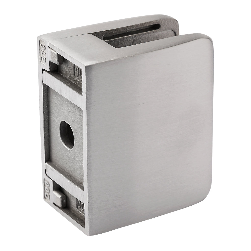 316 Stainless Steel Large Square Glass Clamp For Flat To Suit 12.76 - 16.76mm